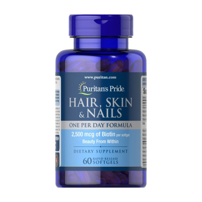 Hair, Skin & Nails One Per Day Formula - 60 softgels Hair, Skin & Nails One Per Day Formula - 60 softgels