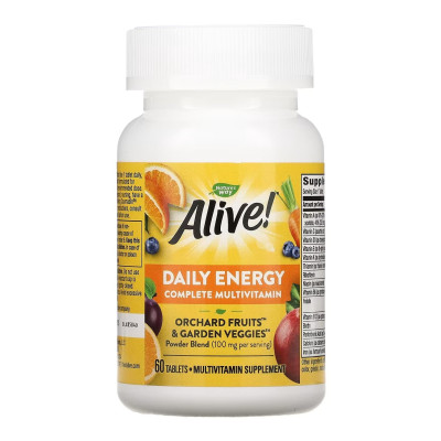 Мультивітаміни, Daily Energy (With Iron) - 60 tabs