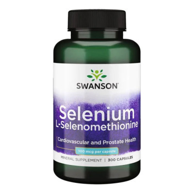 Селен, Selenium L-Selenomethionine 100mcg - 300cap