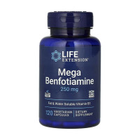 Бенфотіамін, Mega Benfotiamine 250 mg - 120 vcaps