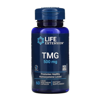 Триметилгліцин, TMG 500 mg - 60 liquid vcaps