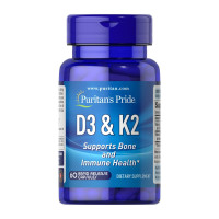 Комплекс вітамінів, Vitamin D3 & K2 - 60 caps