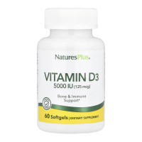 Вітамін Д3, Vitamin D3 5000 IU - 60 softgels