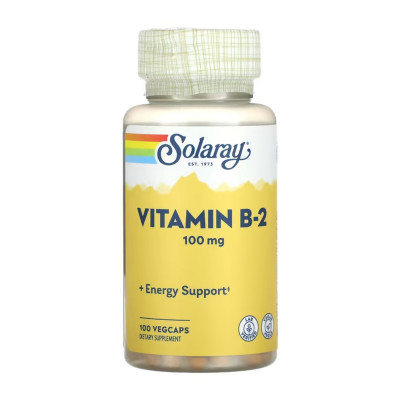 Вітамін Б2 (Рибофлавін), Vitamin B-2 100mg - 100 vcaps Вітамін Б2 (Рибофлавін), Vitamin B-2 100mg - 100 vcaps