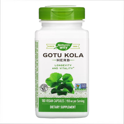 Листя Готу Коли, Gotu Kola Herb - 180 vcaps