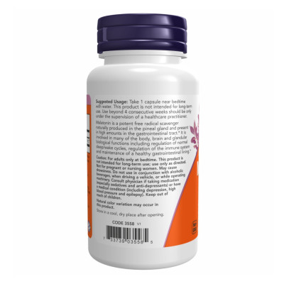 Мелатонін, Melatonin 20mg - 90 vcaps