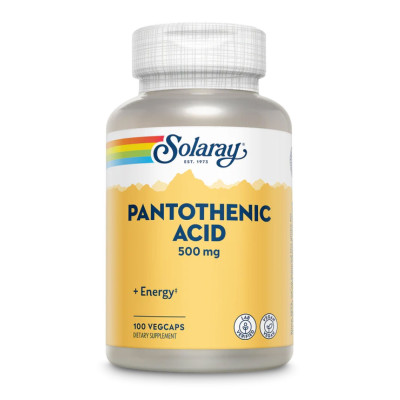 Пантотенова кислота, Pantothenic Acid 500mg - 100 veg caps