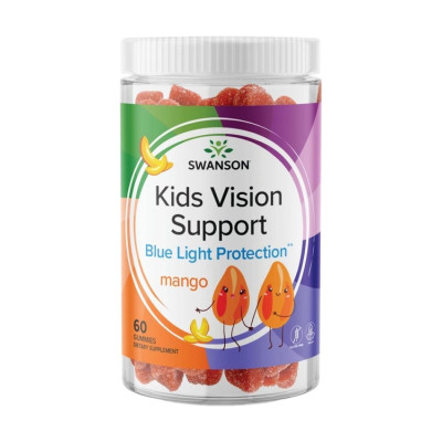 Лютеїн та зеаксантин, Kids Vision Support - 60 gummies Mango Лютеїн та зеаксантин, Kids Vision Support - 60 gummies Mango