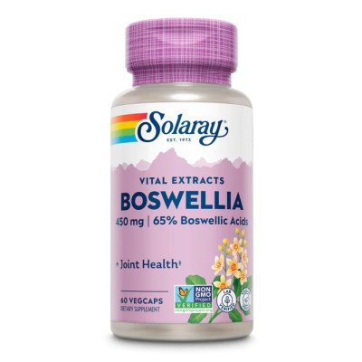 Екстракт Босвелії, Solaray Boswellia Resin Extract 450mg - 60 vcaps