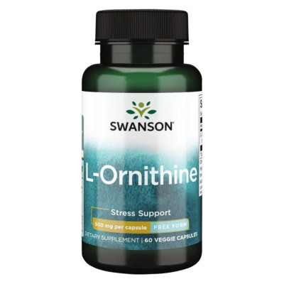 Л Орнітин, L-Ornithine 500mg - 60veg caps