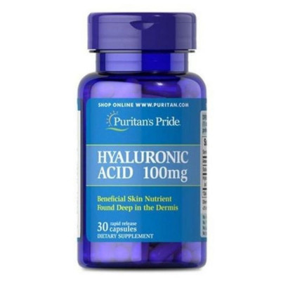 Гіалуронова кислота, Hyaluronic Acid 100mg - 30caps