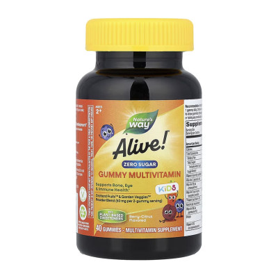 Alive! Zero Sugar Kid's - 40 gummies
