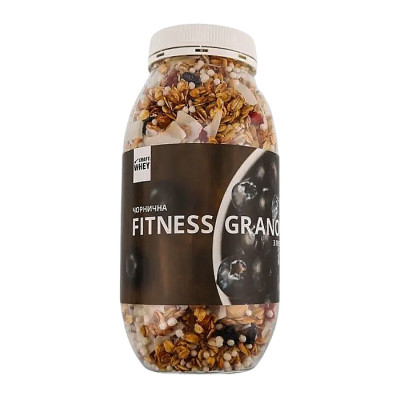 Фітнес гранола з смаком чорниця з протеїном, Fitness Granola - 450g Фітнес гранола з смаком чорниця з протеїном, Fitness Granola - 450g