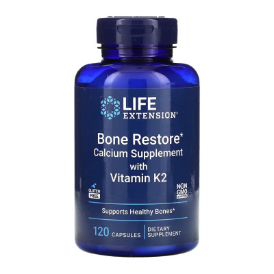 Відновлення кісток з вітаміном К2, Bone Restore with Vitamin K2 - 120 caps