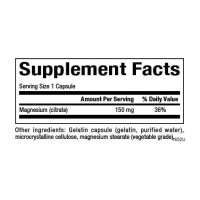 Magnesium Citrate 150mg - 180 caps