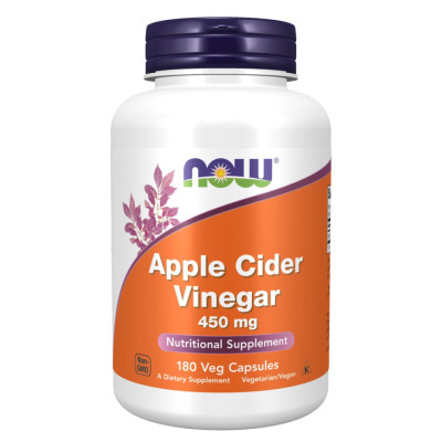 Яблучний оцет, Apple Cider Vinegar 450 mg - 180 vcaps