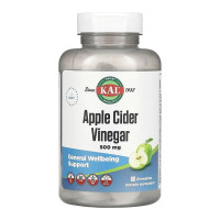 Яблучний оцет, Apple Cider Vinegar 500mg - 60 chewables