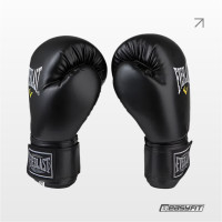 Рукавички для боксу Everlast 16 унцій (16 oz) — чорні