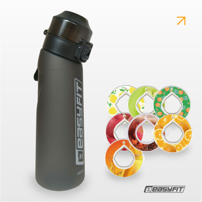 Пляшка зі смаком EasyFit Air Up — спортивна пляшка для води 650 мл з 7 капсулами Пляшка зі смаком EasyFit Air Up — спортивна пляшка для води 650 мл з 7 капсулами