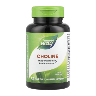 Холін, Choline 500 mg - 100 tabs Холін, Choline 500 mg - 100 tabs