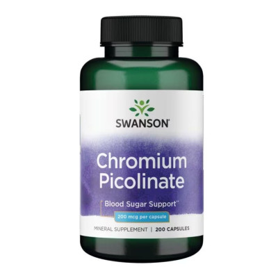 Хром Піколінат, Chromium Picolinate 200mcg - 200 сaps