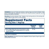 Гінкго білоба, Ginkgo Biloba Leaf Extract 60mg - 60 vcaps