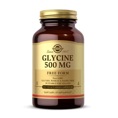 Гліцин, Glycine 500mg - 100 vcaps Гліцин, Glycine 500mg - 100 vcaps