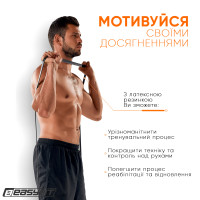 Гумова петля EasyFit ORIGIN 6–31 кг чорна