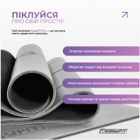 Килимок для йоги професійний EasyFit Pro каучук 5 мм Сірий