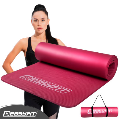 Килимок для фітнесу та йоги EasyFit NBR 10 мм Червоний Килимок для фітнесу та йоги EasyFit NBR 10 мм Червоний