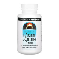 Комплекс Л Аргініну та Л Цитруліну, L-Arginine L-Citrulline Complex 1000mg - 120 tabs