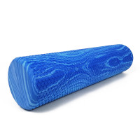 Масажний ролер EasyFit Foam Roller 45 см двоколірний Синій-блакитний