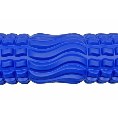 Масажний ролик EasyFit Wavyspines 33 см Синій