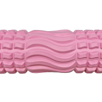 Масажний ролик EasyFit Wavyspines 33 см Рожевий