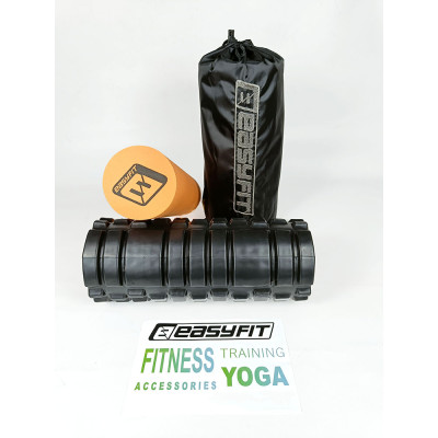 Масажний ролик EasyFit PRO Active 33 см подвійний