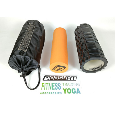 Масажний ролик EasyFit PRO Active 33 см подвійний