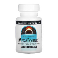 Біодоступна форма фолієвої кислоти, MegaFolinic™ 800mcg - 120 tabs