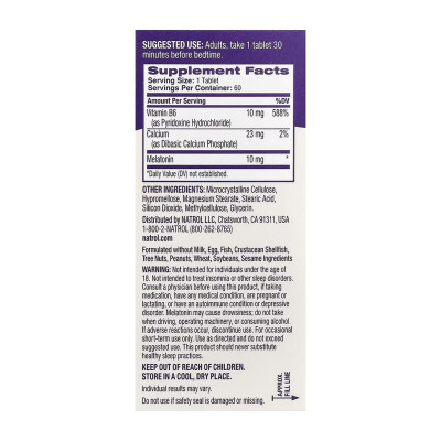 Melatonin 10mg - 60 tabs