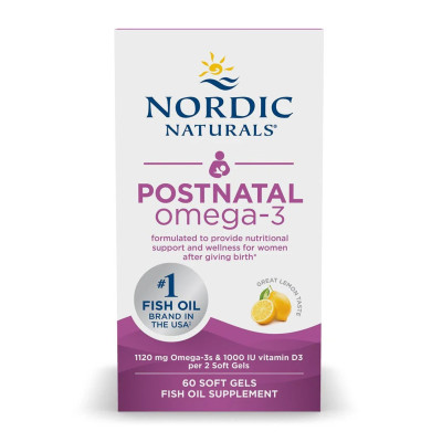 Омега-3 для жінок, Postnatal Omega-3 - 60 softgels Омега-3 для жінок, Postnatal Omega-3 - 60 softgels