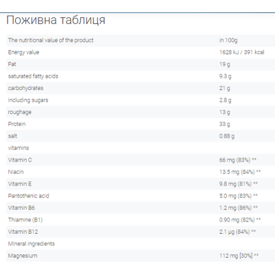 Протеїнові батончики, Protein 33% Bar - 25x50g Chocolate