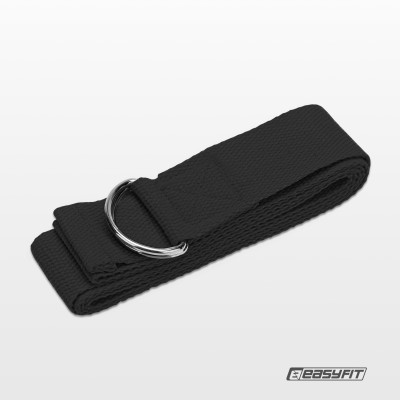 Ремінь для йоги EasyFit Чорний
