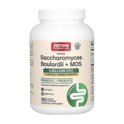 Сахароміцети буларді, Saccharomyces Boulardii + MOS - 180 vcaps Сахароміцети буларді, Saccharomyces Boulardii + MOS - 180 vcaps