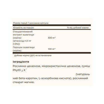 SFP Ashwagandha Root Extract - 60 vcaps