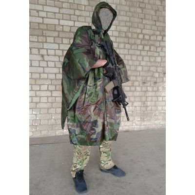 Тактичний дощовик-пончо EasyFit RainC (військовий плащ ЗСУ) woodland