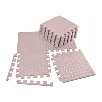 Татамі мат EasyFit 8 шт (30х30х1 см) хвіст ластівки бежевий Татамі мат EasyFit 8 шт (30х30х1 см) хвіст ластівки бежевий