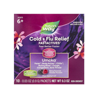 Засіб від застуди, Umcka Cold + Flu Berry - 10x.912g
