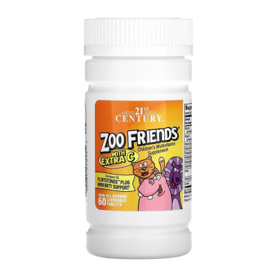 Zoo Friends Multi with Extra C - 60 chewable tabs Zoo Friends Multi with Extra C - 60 chewable tabs