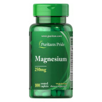 Магній, Magnesium 250mg - 100caps