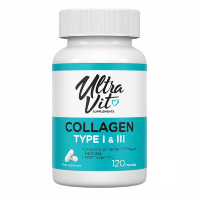 Колаген, Collagen Type I & III - 120 caps