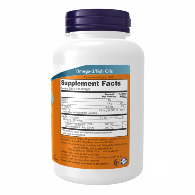 Омега-3 з вітаміном D-3, Ultra Omega 3-D Softgels - 90 fsg